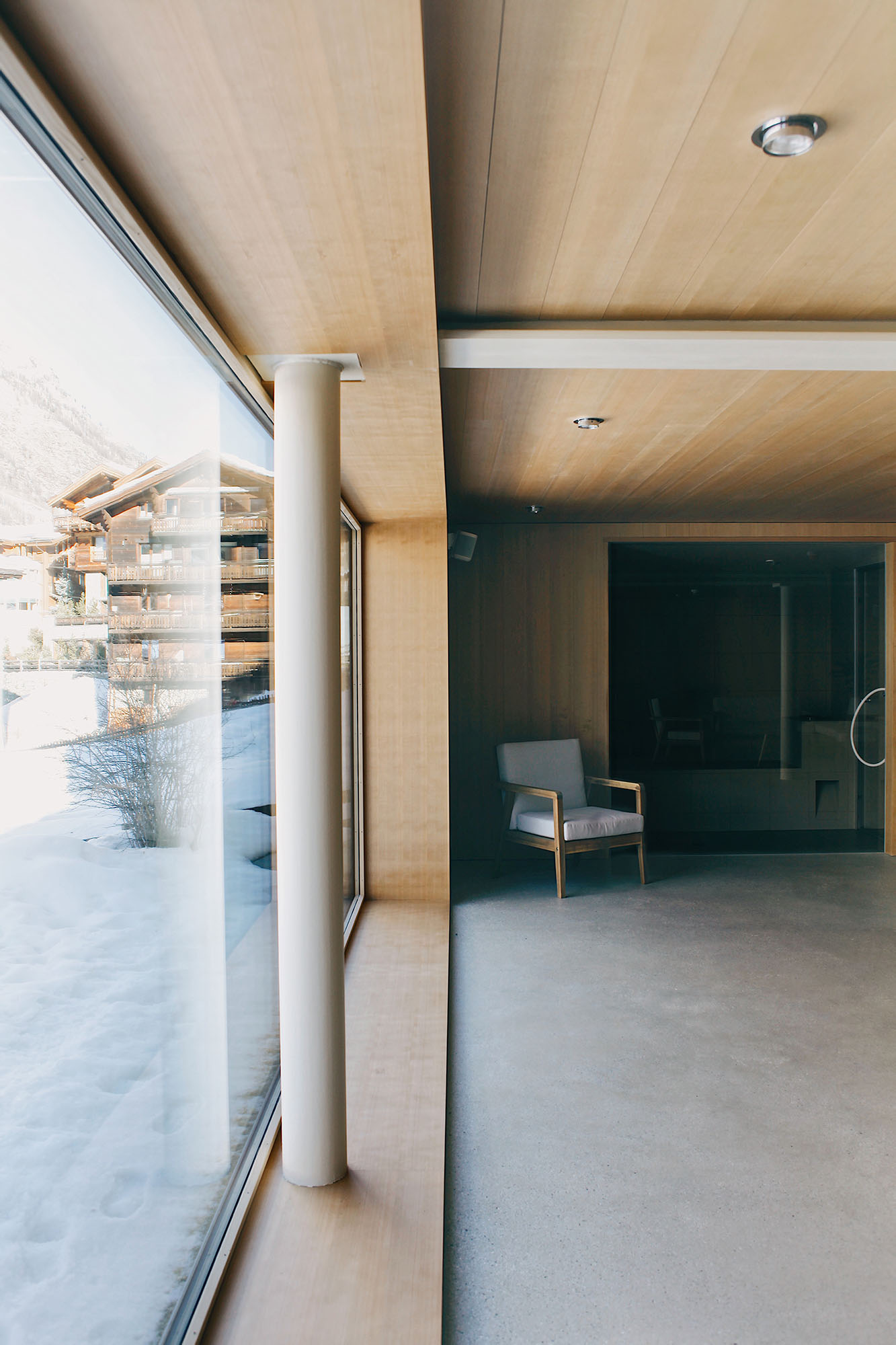 studiobirk, Capricorn, Zermatt, Innenraum, Kastenfenster