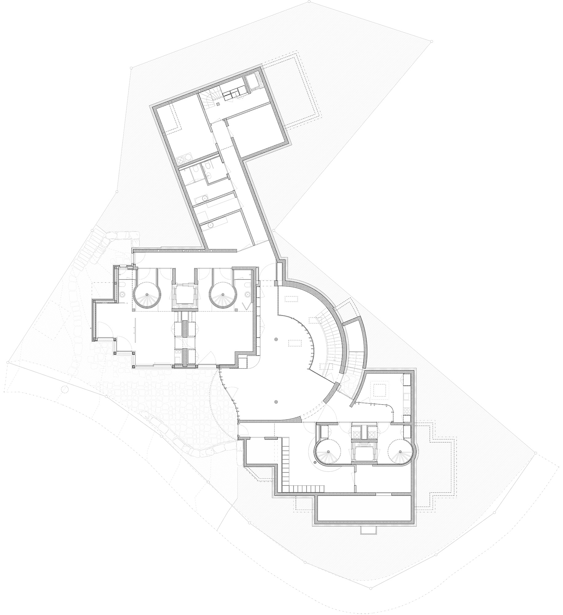 studiobirk, Schluhmatte, Winkelmatten, Zermatt, Neubau, Wohnungsbau, Ferienhaeuser, Erdgeschoss, Eingang, Lobby