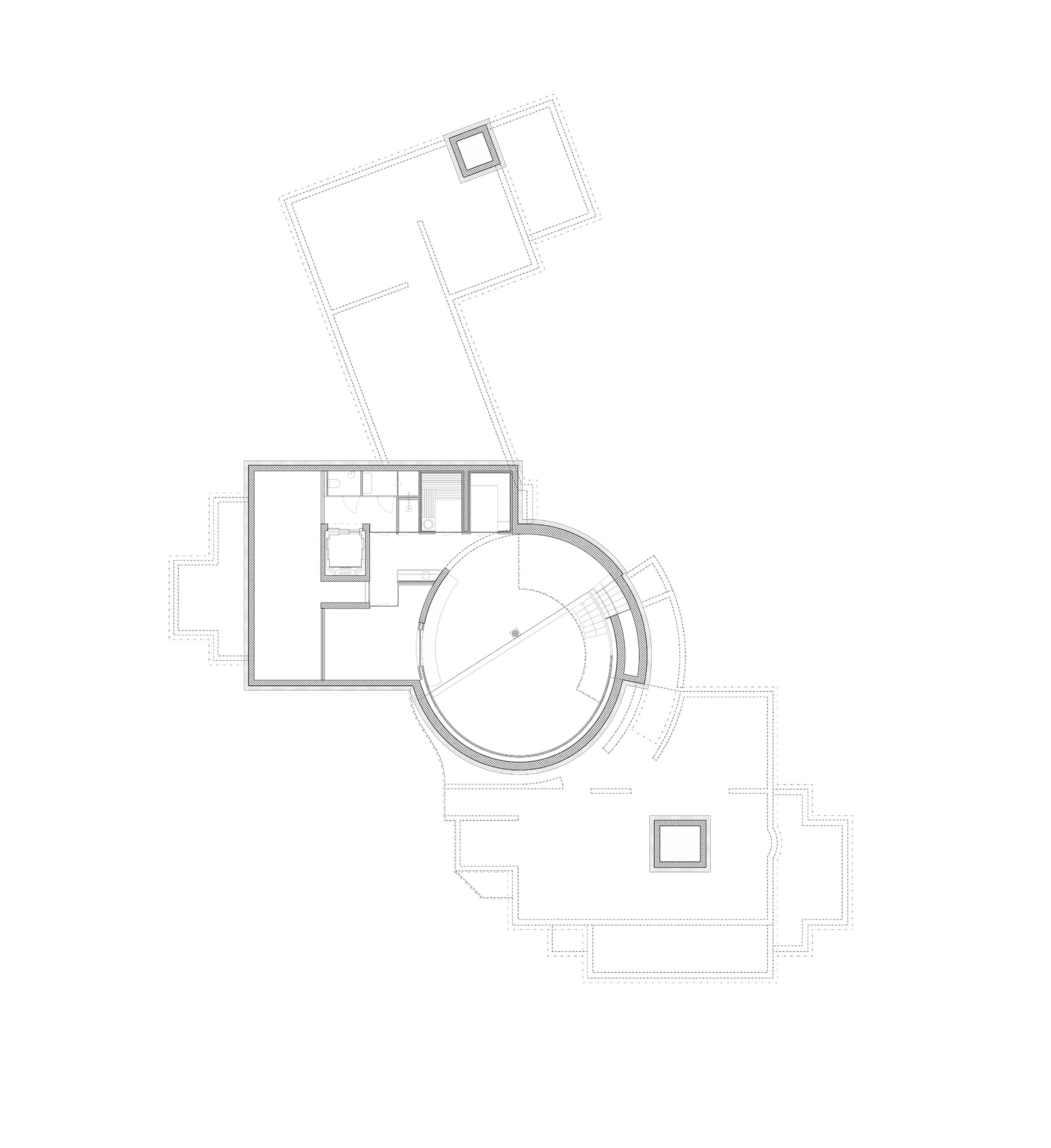 studiobirk, Schluhmatte, Winkelmatten, Zermatt, Neubau, Wohnungsbau, Ferienhaeuser, Untergeschoss, Wellnessbereich